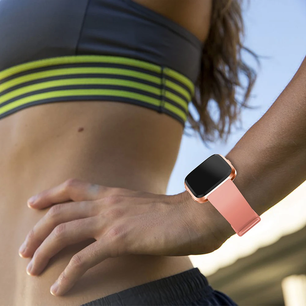 Мягкий силиконовый ремешок для часов ZENHEO Fitbit versa сменный спортивный наручных
