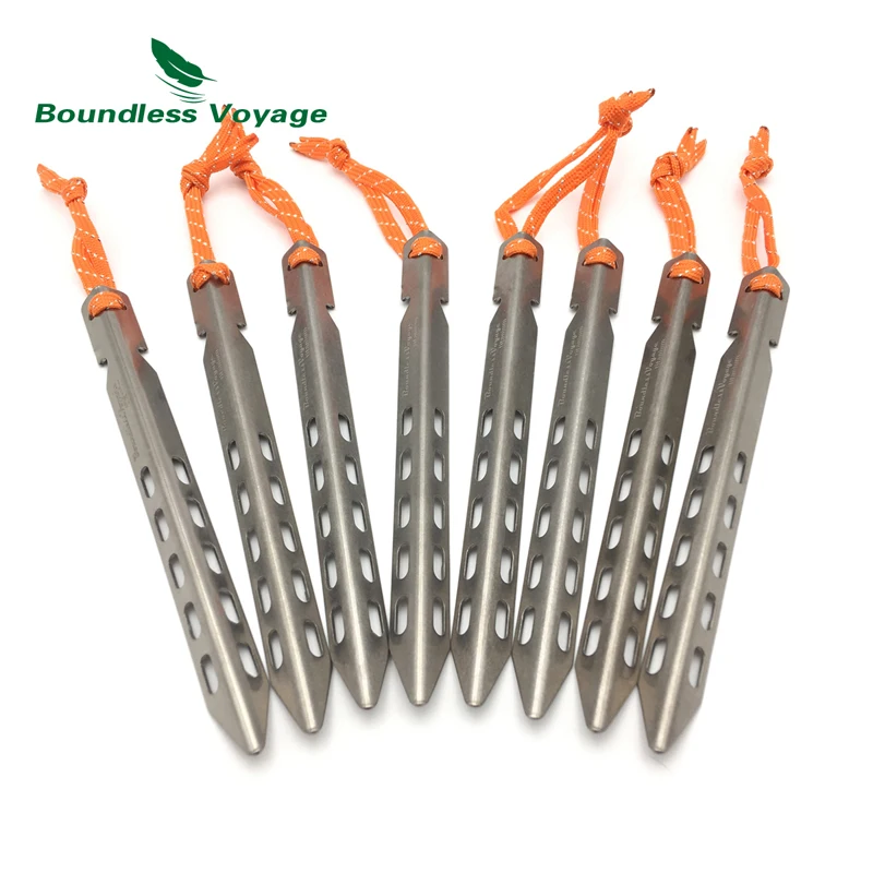 

Boundless Voyage Titanium Tent Pegs Outdoor Camping Tent Stakes Tent Accessories
