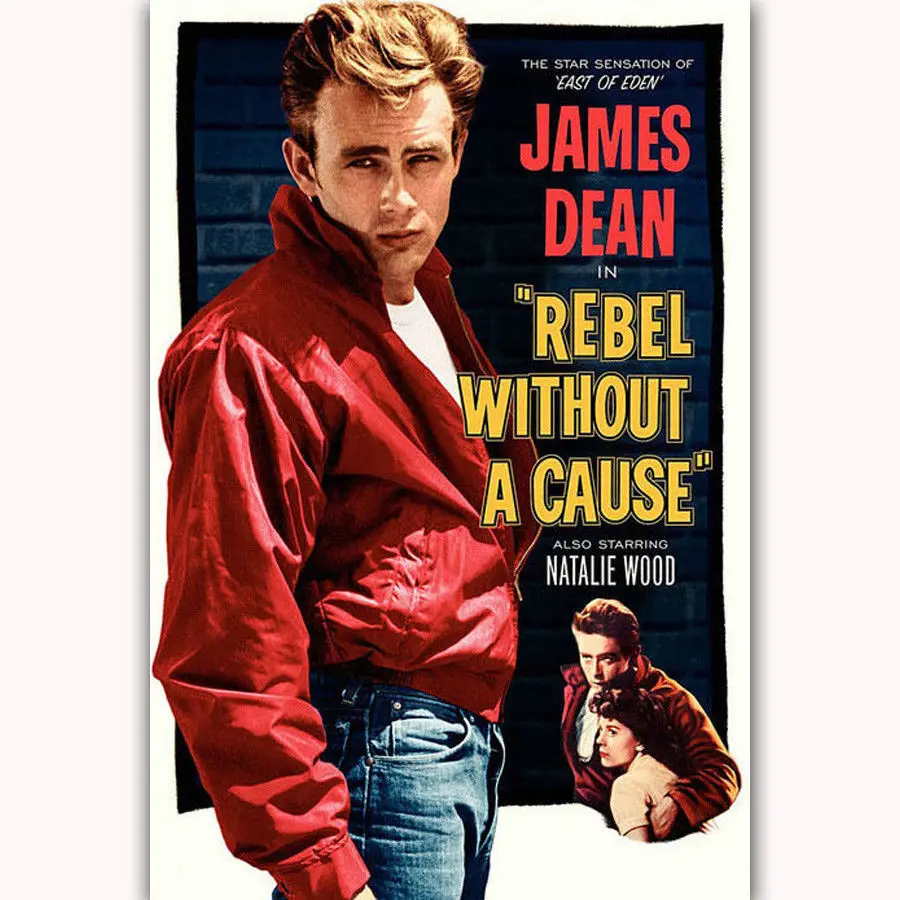 Hot New James Dean Rebel Classic Film Movie-Silk Art Poster Wall Sticker Decoration Gift | Дом и сад