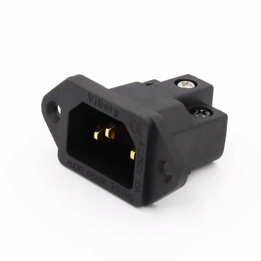 Banhado a Ouro de Áudio Viborg Puro Cobre Grau Iec Inlet Soquete Vi06bg - Image 3