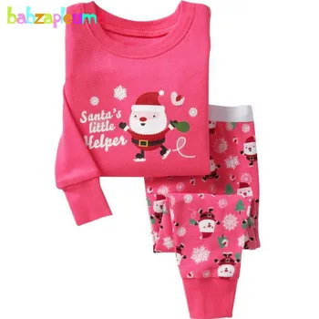 

Christmas Pajamas Baby Boys Clothes Tops+Pants 2pcs girls suits Kids Tracksuits Children Sleepwear Toddler Clothing Sets BC1167