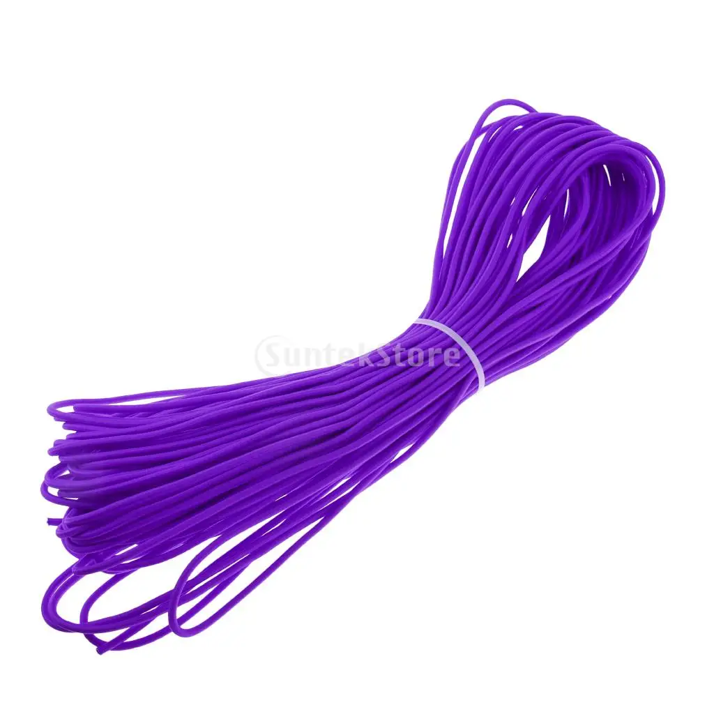 3mm x 0.5/1/2/5/10/20/30/50/100m Elastic Bungee Rope Shock Cord Tie Down Kayak Canoe Boat Trailer Purple/Rose
