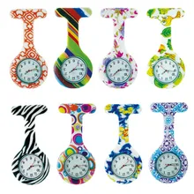 

Portable Fob Watch Brooches Silicone Tunic Batteries Medical Nurse Watch Quartz with clip For Nurses Watches Doctor