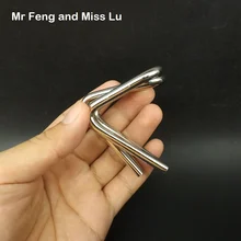 6 мм толщиной особенно большой V кольцо Паззл-проволока ума игры для зарядки мозгов, металлическая модель волшебный трюк игрушка