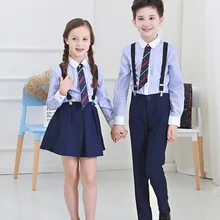 Garçons Filles Manches Longues Chemise Vêtements Set Enfants Formelle Vêtements Enfants De Mariage de bal Vêtements costumes Scolaires Modérateur Vêtements