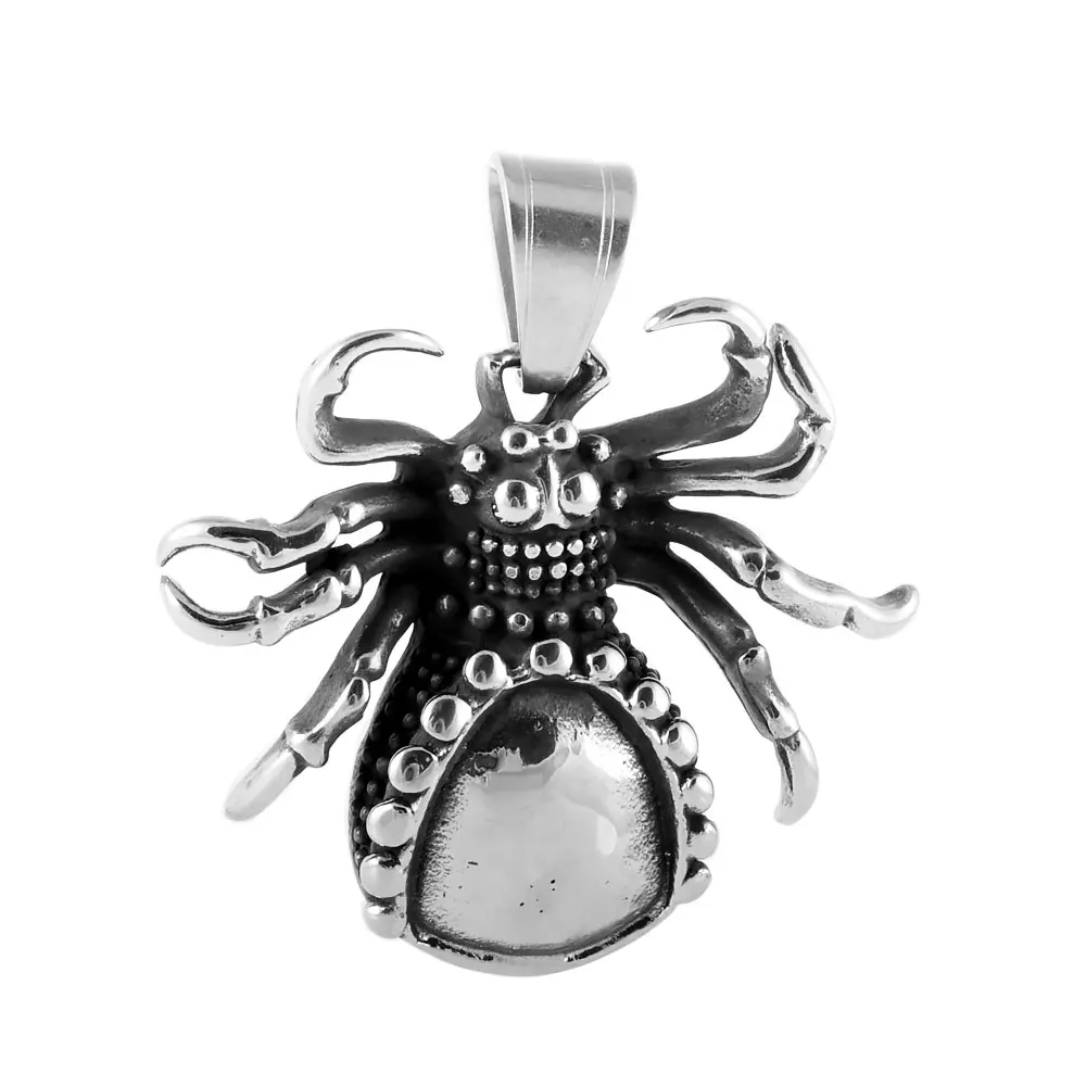 Animal Charms Stainless Steel Beetle Bug Dangle Charm Pendants for Men