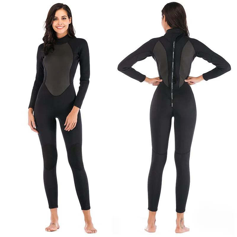 

C361 New Professional Adult Woman Thicken 3mm Diving Suit Snorkeling Suit Jellyfish Warmer Winter Swimming Surfing Suit