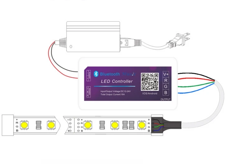 Беспроводная светодиодная RGB лента 6 А 3 канала с поддержкой Bluetooth|strip controller|led rgb strip