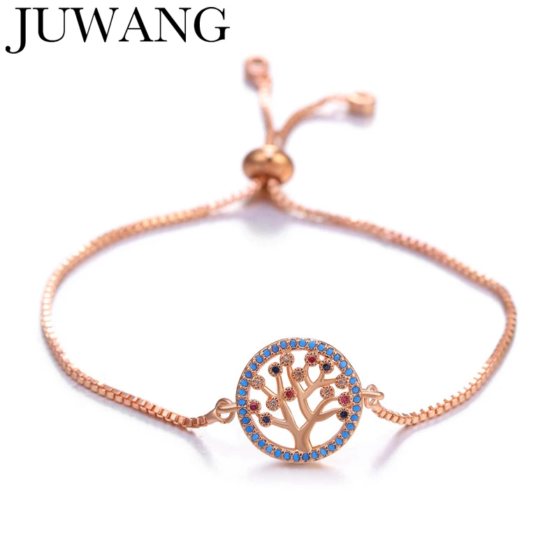 Подвеска "Древо жизни", браслет для женщин, подруг, кристалл, циркон, регулируемый браслет, ювелирный аксессуар