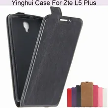

YINHUI Lichi Skin Flip Cover Cases Holster Bag For Zte L5 Plus Magnetic Mobile Phone Bag Leather Phone Case For Zte L5