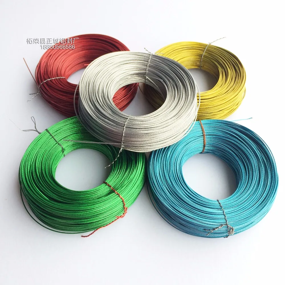 one roll of 7strand rubber insulated copper wire diameter of 0.6mm 60m per coil suit for meter seal