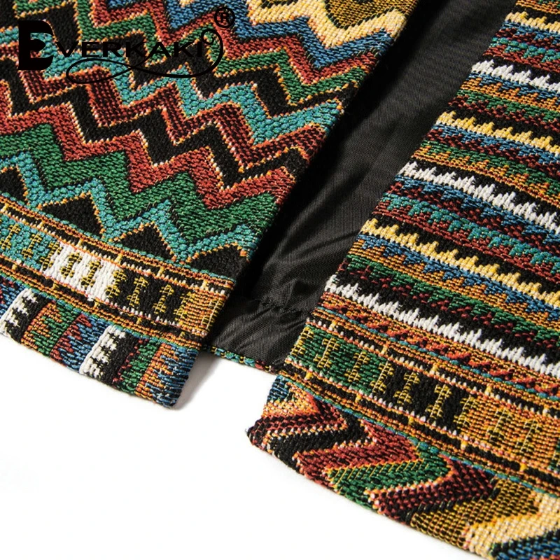 Ideal  Everkaki Women Coat 2019 New Floral Spring O Neck Long Sleeve Tassel Cardigan for Woman Autumn Jack