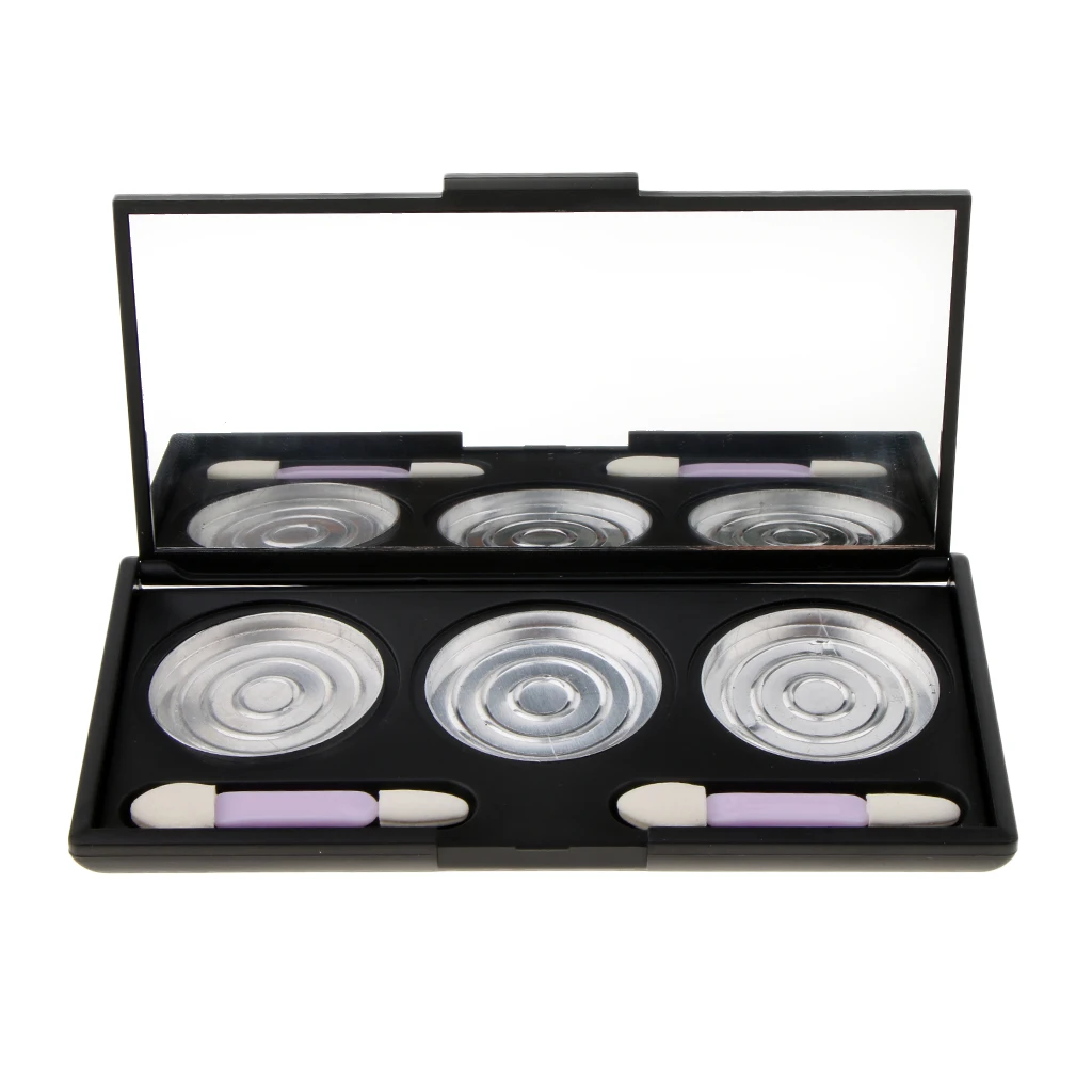 

3Pcs 36mm Pans Makeup Depotting Palette Empty Eye Shadow Lip Gloss Blush Containers Aluminum Palette Case Makeup Tool