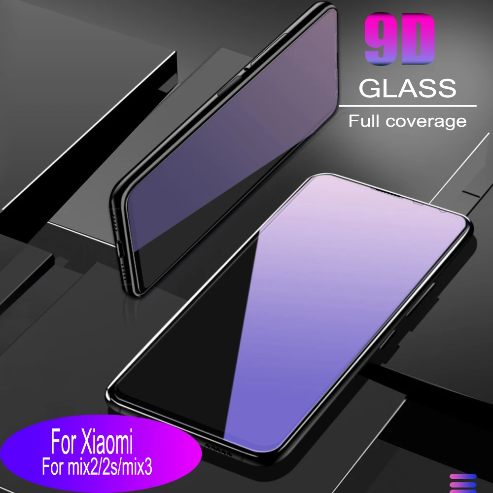 Закаленное стекло 9D с полным покрытием для xiaomi MIX 2 2S 3 защитная пленка экрана