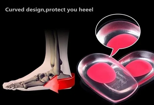 Силиконовые подпяточники для ухода за ногами, стельки для увеличения пяток, предотвращающие появление костных шпоров, массажные вставки для женщин, размер