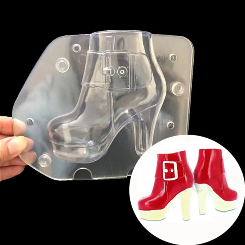 Shoe Chocolate Mold 3D High Heel Shoes Candy Sugar Paste Molds Cake