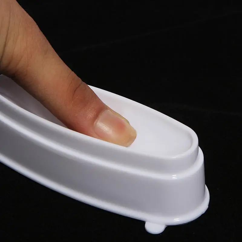 Белый гвоздь погружения порошка французский лоток пвх маникюр плесень ногтей погружной контейнер инструменты для ногтей