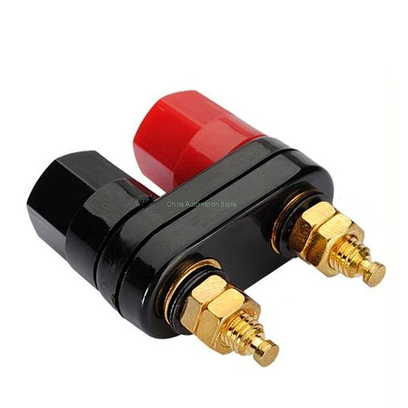 

Top Selling Quality Banana plugs Couple Terminals Red Black Connector Amplifier Terminal Binding Post Banana Speaker Plug Jack