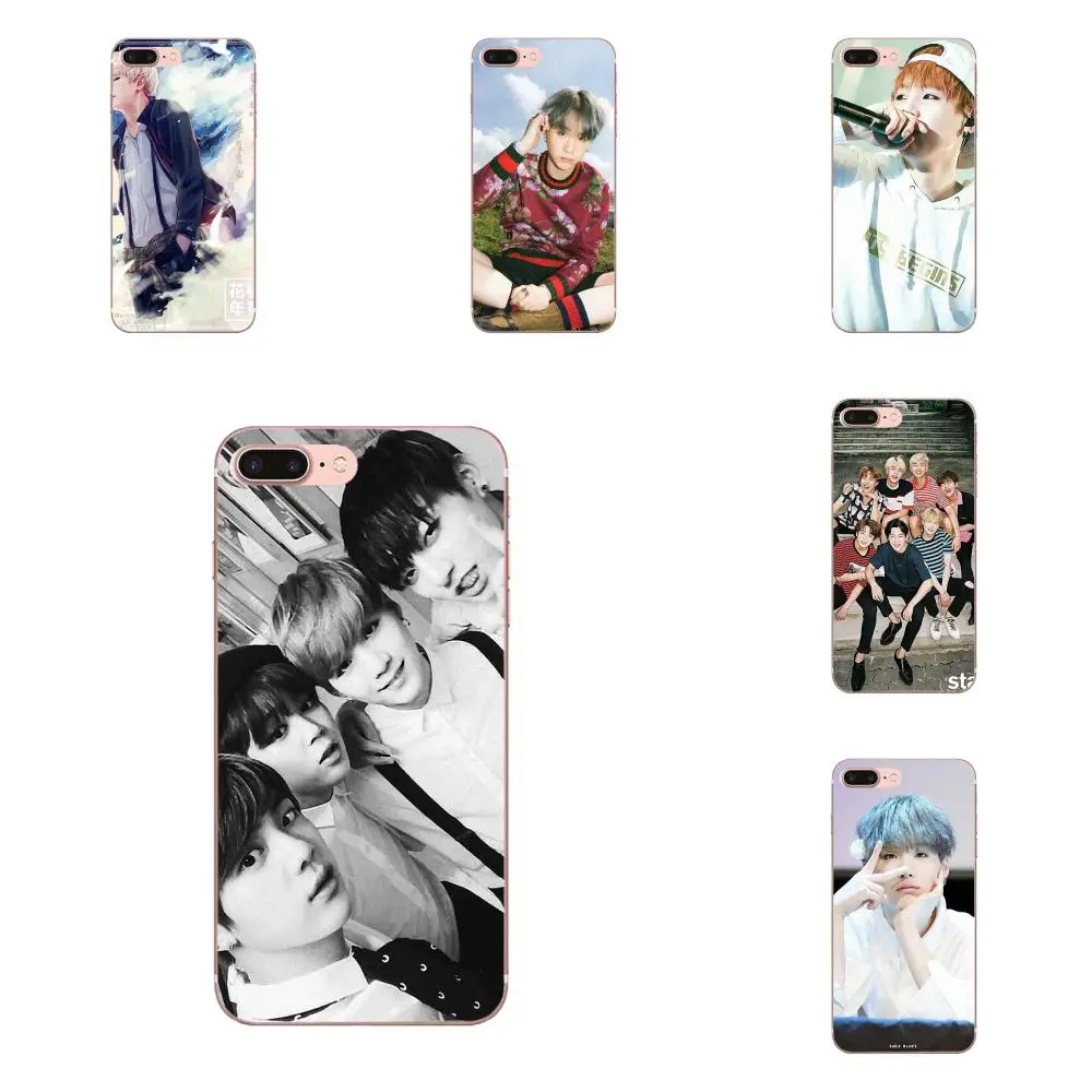 

For Moto G G2 G3 G4 G5 G6 G7 HTC 530 626 628 630 816 820 One A9 M7 M8 M9 M10 E9 U11 Soft TPU Skin Painting Suga Bangtan Boys