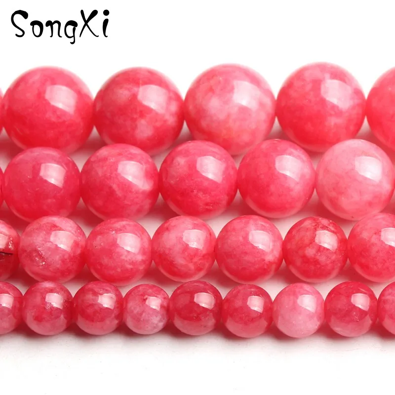 Круглые красные Rhodochrosite для изготовления ювелирных изделий Свободные каменные