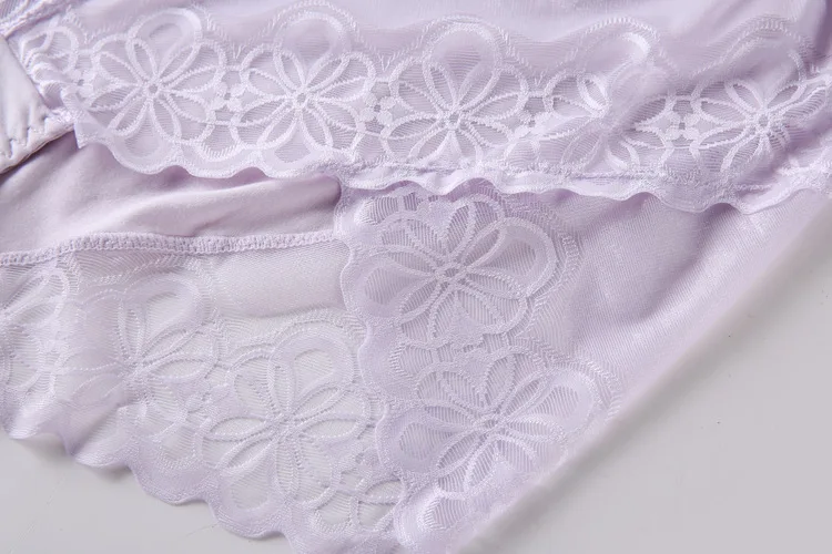 Sexy Lace Transparent Panties Women Plus Size Seamless Panties Underwear Women Cotton High Waist Lace Panties Brief             7