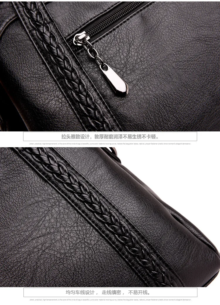 Мягкая кожаная сумка в европейском и американском стиле женская сумка большая емкость с кисточкой кулон одно плечо сумка через плечо для женщин