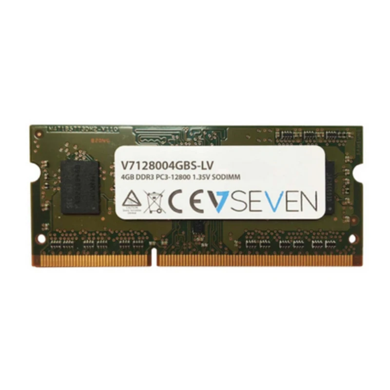 

V7 4GB DDR3 PC3-12800 - 1600mhz SO DIMM Notebook modulo de memoria - V7128004GBS-LV, 4 GB, 1 x 4 GB, DDR3, 1600 MHz, 204-pin SO-