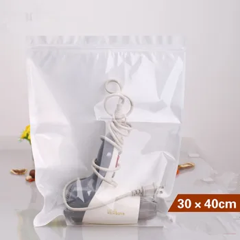

100PCS 30*40CM White / Clear Self Seal Zipper Plastic Packaging Pouch Pack Bag Ziplock Zip Lock Storage Bag Retail Package