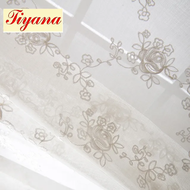 Special Offers Modern style Luxury Embroidery Fresh Elegant Curtain Pure White Voile Tulle Curtain for Living Room Sheer Curtain Hot WP064 *30 Special Offers Modern style Luxury Embroidery Fresh Elegant Curtain Pure White Voile Tulle Curtain for Living Room Sheer Curtain Hot WP064 *30