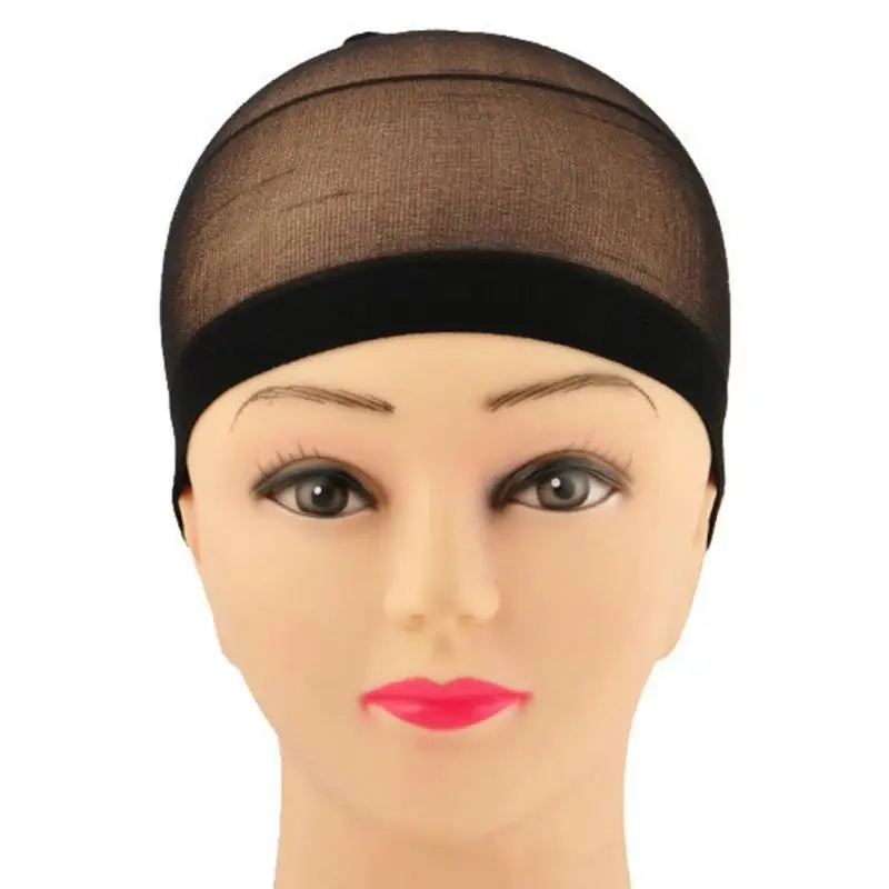 2PCS Wig Cap Hairnets for WeaveHair Stocking Liner Cap Unisex Stretch Wig Nude Nylon Breathable Hair Wig Nets Stretch Mesh