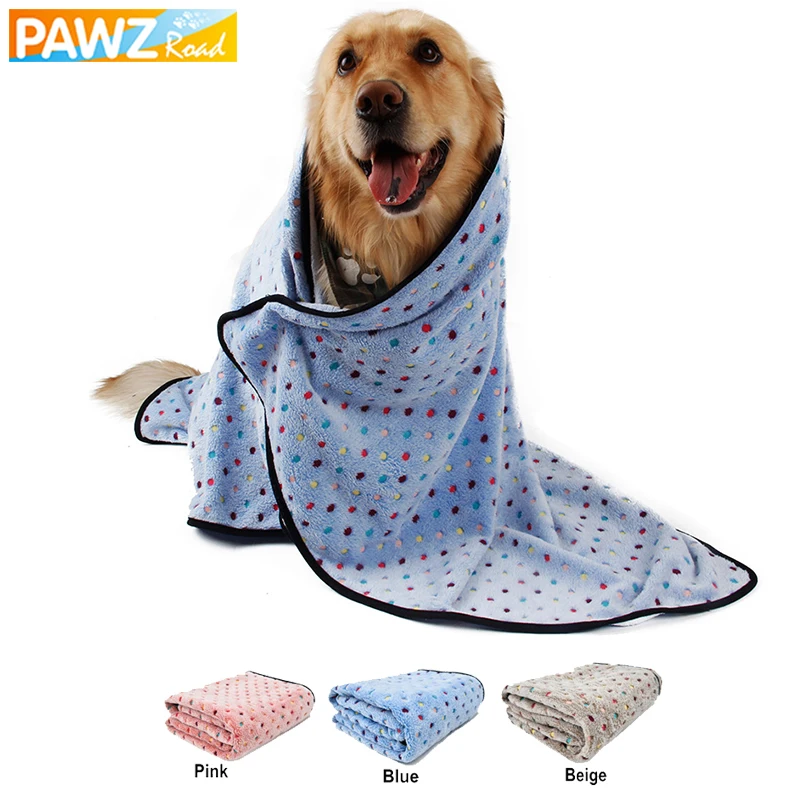 

Luxury Pet Dog Blanket Super Soft Warm Fleece Fabric Dot Blanket For Large Dog Cat Sleeping Towel 3 Color 3 Size Adult Available