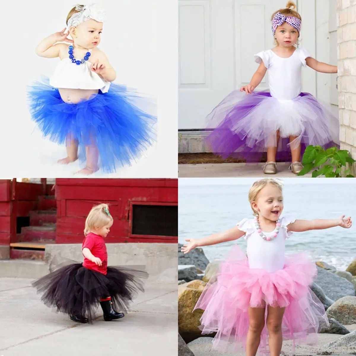 

Baby Girls Tutu Skirt Fluffy Children Ballet Kids Pettiskirt Baby Girl Skirts Princess Tulle Party Dance Skirts Photography