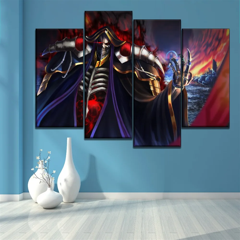 Холст HD печати персонаж аниме Overlord Ainz Ooal платье картина дома декоративные