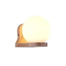 Американская настенная лампа, деревянные прикроватные лампы для спальни, Современные Простые лестничные коридоры, гостиная, светодиодные креативные бра