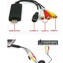 Карта захвата видео USB 2,0 VHS к DVD адаптер конвертер ПК PS3 xbox для win 7 8 10 32 64 win10