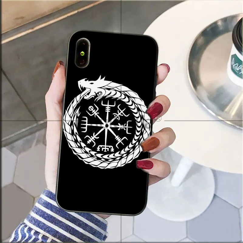 Ruicaica Viking Vegvisir Odin нордический ТПУ мягкий силиконовый черный чехол для телефона для iPhone X XS MAX 6 6S 7 7plus 8 8Plus 5 5S XR