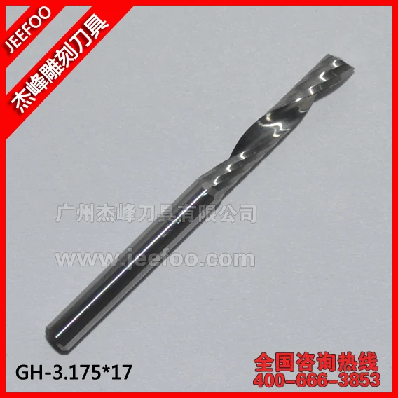

3.175*17 One Flute Sprial Bit /Computer Carving knife / Engraving Tools/CNC Router Bits/CNC Cutting Tools