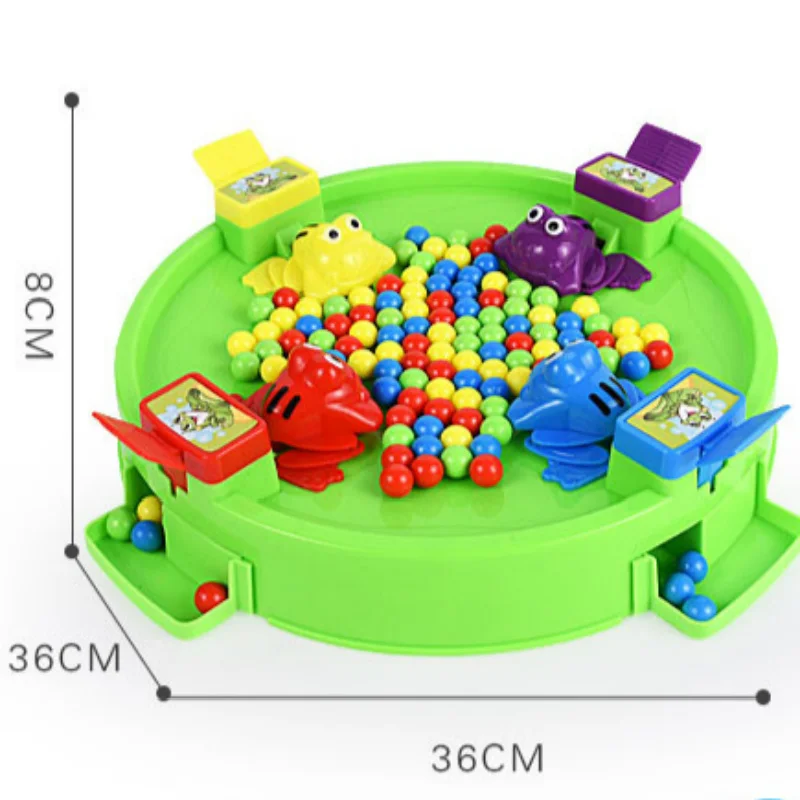 Кормление маленькая жемчужная лягушка, поедающая бобы, играющая в мозговые игры, игры для родителей и детей, игрушки для детей, веселые игрушки - Цвет: 4 Kids
