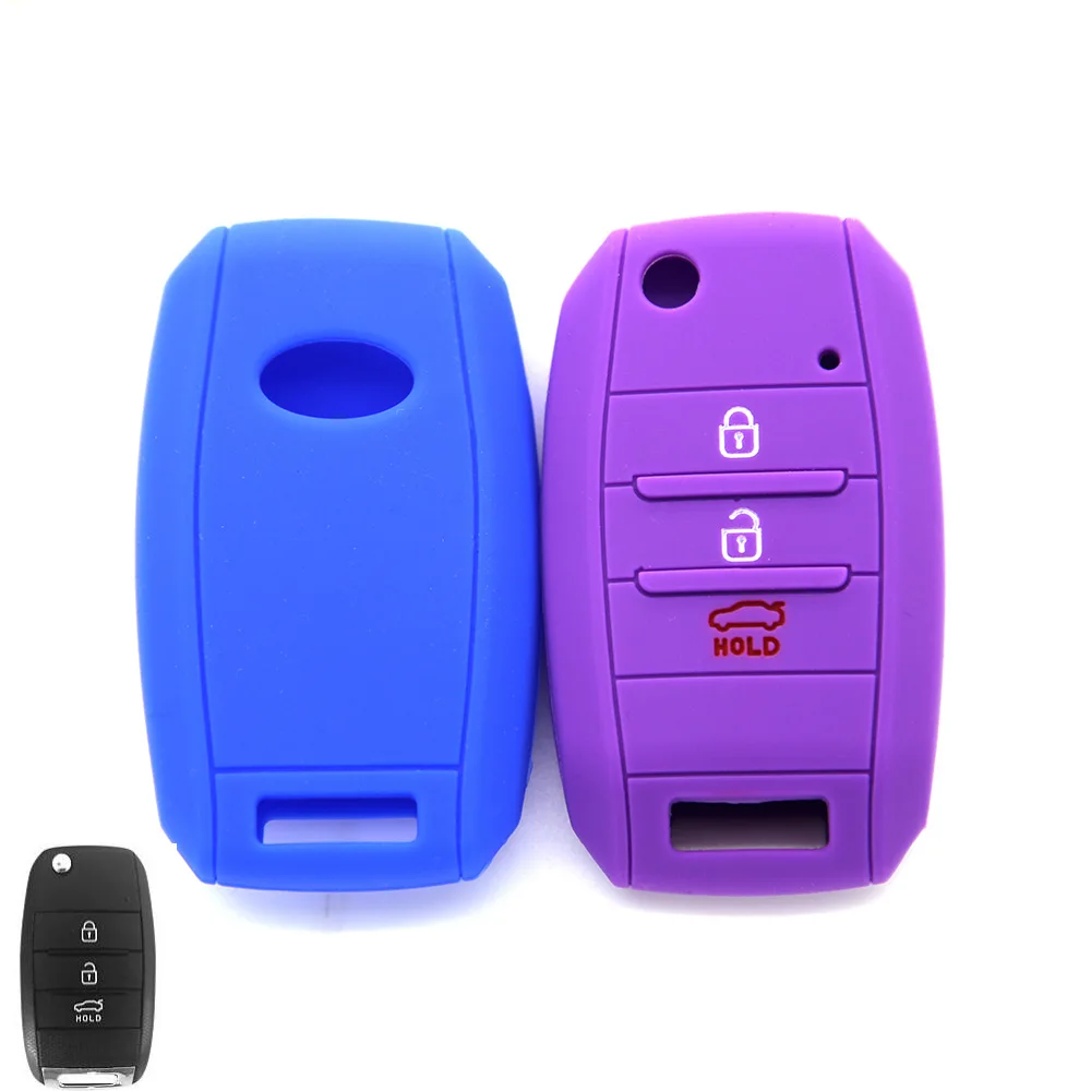 Key Case For Car Silicone 3 Button Cover Kia Ceed Sid Rio Soul Sportage Sorento Cerato K2 K3 | Автомобили и мотоциклы