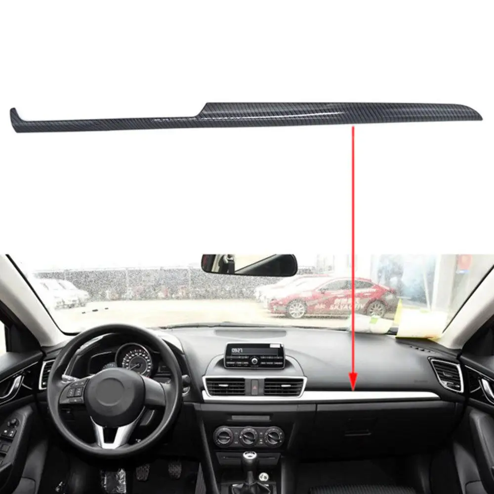 

Carbon Fiber Colors Car Styling Inner Dashboard Console Center Trim Cover Decoration Fit For Mazda 3 Axela 2014-2016 Car Styling