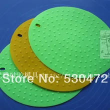 /розничная овальная форма силикагель площадку горшок держатель бассейна подставки резиновой прокладкой чаша площадку 22*17 см* 0.1 см