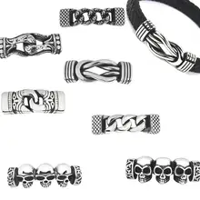 Ювелирный соединитель из нержавеющей стали 316L соединитель браслета DIY аксессуары кожаный шнур соединители для изготовления ювелирных изделий