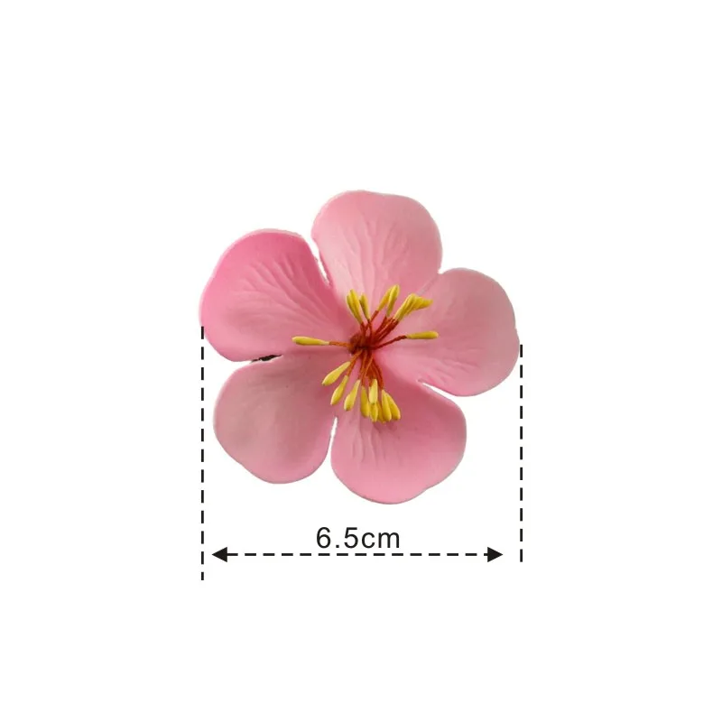 banana hair clips 2 pcs 6.5cm new Fashion  Foam Hawaiian Cherry blossoms Foam Hawaiian Plumeria flower hairpin Frangipani Flower bridal hair clip bridal hair clip