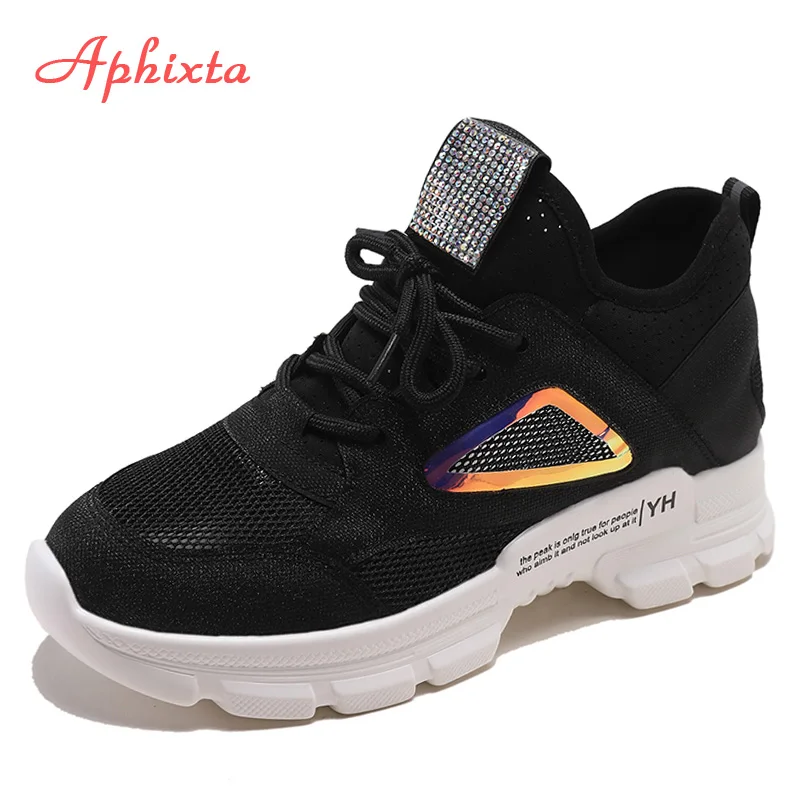 

Aphixta 2019 Summer Air Mesh Summer Boots Light Shoes Fashion Breathable Women Shoes Color Lace-up Ladies Shoes Woman