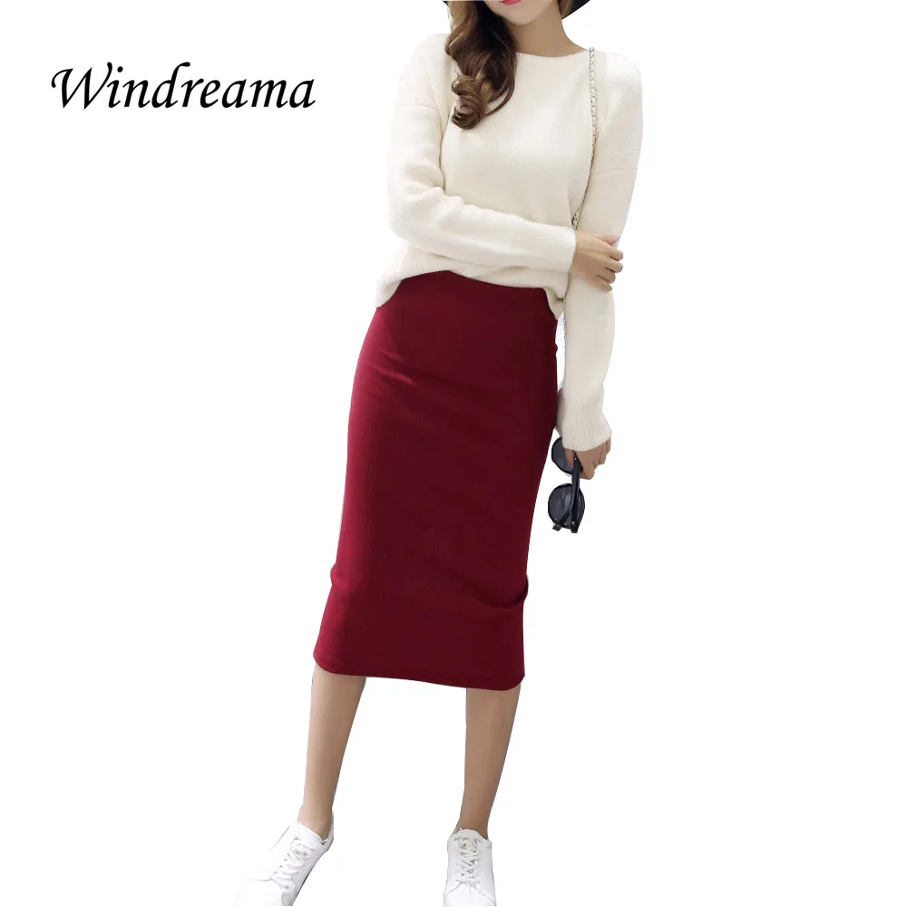 Windreama Elegant Bodycon Skirts Womens Spring Aut...