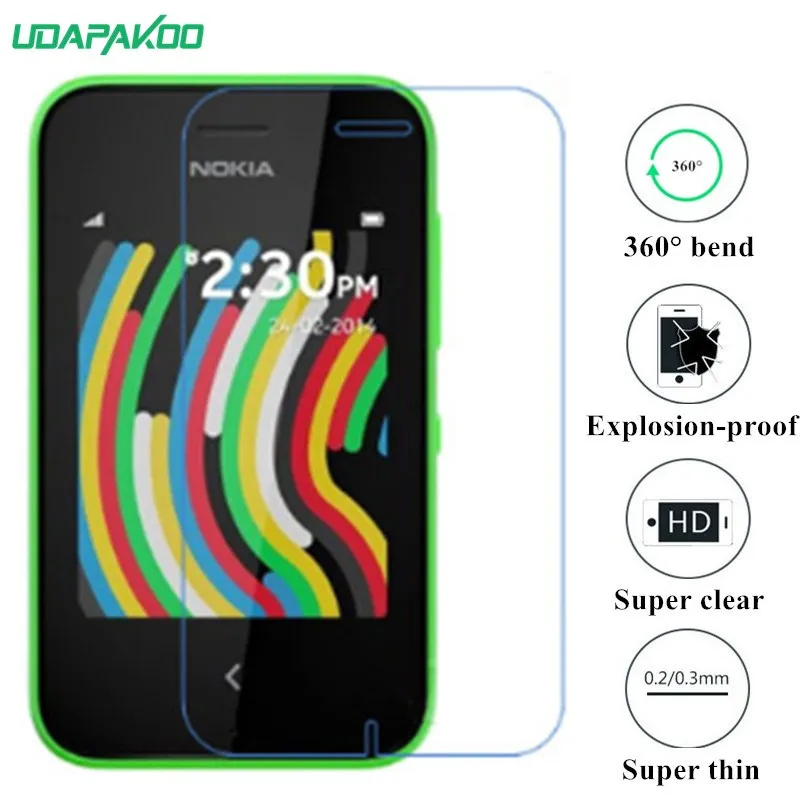 Udapakoo прозрачная закаленная (мягкое стекло) пленка для Nokia Asha 230 Nano