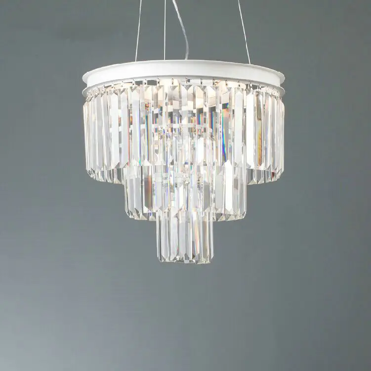

Nordic Lamp Fixtures Style Light White Pendant Lights Crystal Chrome Nordic Luxury Dinning Room European Lighting