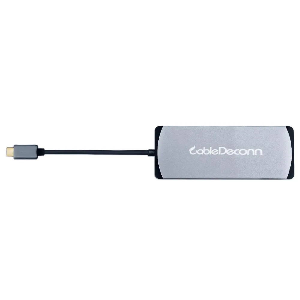 USB-C hdmi vga адаптер концентратор usb3.1 Тип C к HDMI 4 к VGA USB3.0 USB2.0 USB C PD 5в1 адаптер док-станции для Macbook Pro