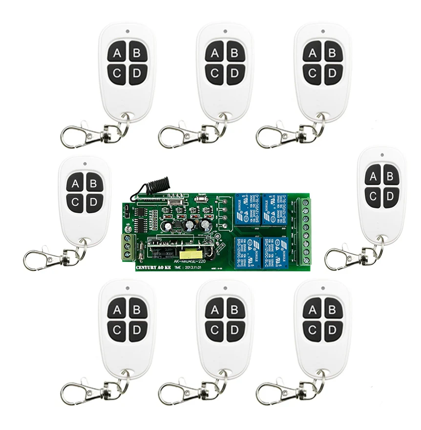 Новый AC85v ~ 250 V 110 220 230 4CH Радио пульт дистанционного управления Управление