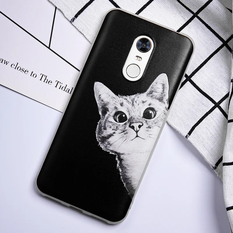 TOMKAS Painted Phone Case For Xiaomi Redmi 4X 5 Plus Flower Plants Animal Patterned  TPU Silicone Back Cover Coque fundas        (18)